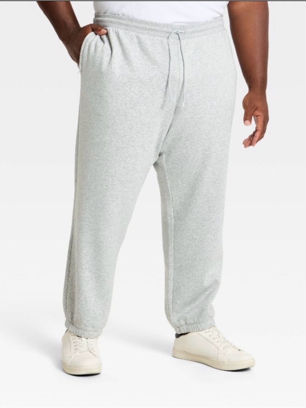Cream Drawstring Sweat Joggers